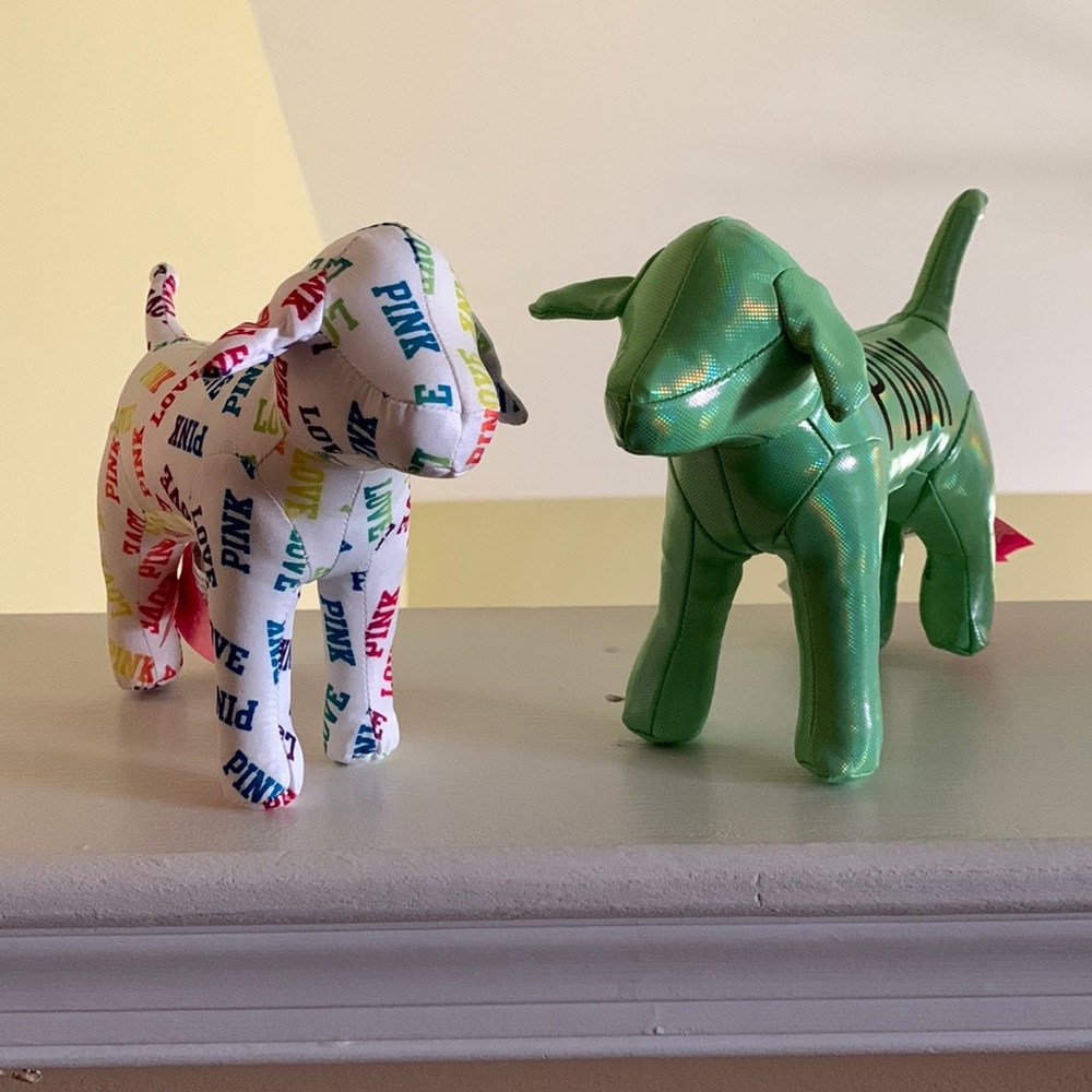 Pink dogs.